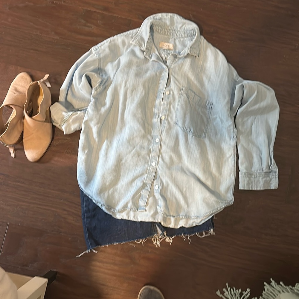 Loft denim shirt size s